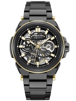 Kenneth Cole - Black Round Dial Stainless Steel Strap Watch For Men- KCWGY0065606MN (M)