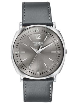 Sonata - Poze Drop 6 Quartz Grey Round Dial Men's Watch- SP70002SL05 (M)