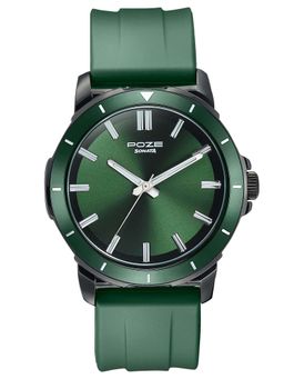 Sonata - Poze Drop 6 Quartz Green Round Dial Men's Watch- SP70075KP02 (M)