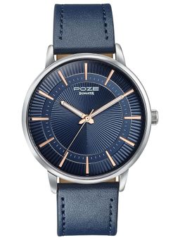 Sonata - Poze Drop 6 Quartz Blue Round Dial Men's Watch- SP70076SL02 (M)