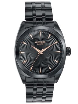 Sonata - Poze Drop 6 Quartz Black Round Dial Men's Watch- SP70077NM01 (M)
