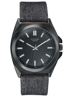 Sonata - Poze Drop 6 Quartz Black Round Dial Men's Watch- SP70081NL01 (M)