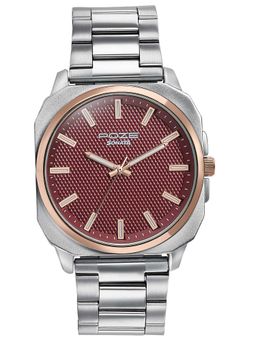 Sonata - Poze Drop 6 Quartz Red Round Dial Men's Watch- SP70087KM01 (M)