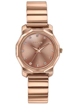 Sonata - Poze Drop 6 Quartz Brown Round Dial Women's Watch- SP80131WM01 (M)