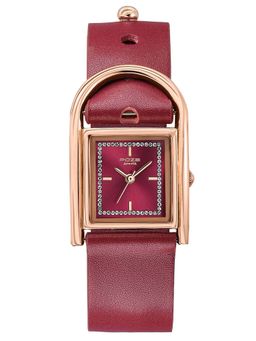 Sonata - Poze Drop 6 Quartz Red Round Dial Women's Watch- SP80132WL01 (M)