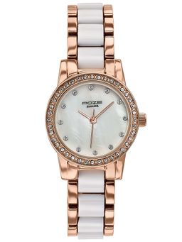Sonata - Poze Drop 6 Quartz White Round Dial Women's Watch- SP80136KD01W (M)