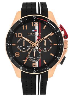 Tommy Hilfiger - Bank Quartz Black Round Dial Men's Watch- TH1710709 (M)