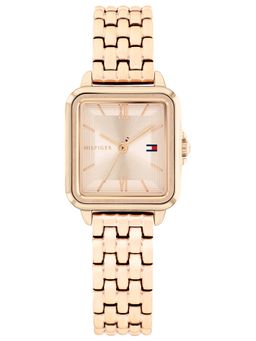 Tommy Hilfiger - Mia Quartz Carnation Rose Gold Square Dial Women's Watch- TH1782833 (M)