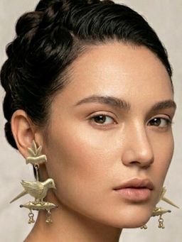 ZAZA BY SOMYA - Bird Winged Gold Earrings