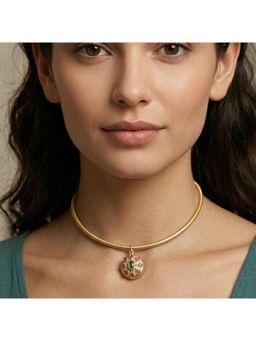 ZAZA BY SOMYA - Red Green Hasli Neckpiece