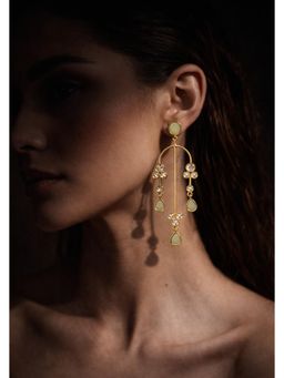 Qunic - Celeste Halo Drops Earrings