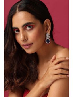 SWABHIMANN - Jane Sapphire and Ruby Zirconia Earrings