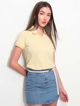 U.S. POLO ASSN. - Yellow Cotton Half Sleeves Polo T-Shirt