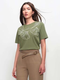 U.S. POLO ASSN. - Green Cotton Half Sleeves T-Shirt