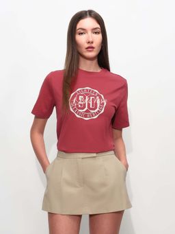 U.S. POLO ASSN. - Red Cotton Half Sleeves T-Shirt