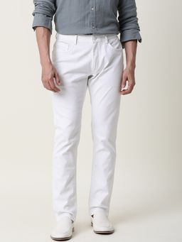 Rare Rabbit - Spoke-22 White Casual Trousers