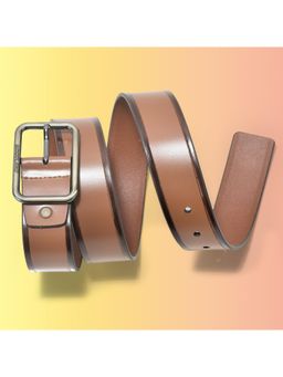 WOODLAND - Men Leather Solid Tan Belt