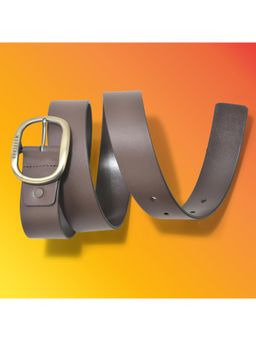 WOODLAND - Men Leather Solid Brown Belt