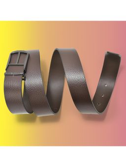 WOODLAND - Men Leather Textured Brown Belt