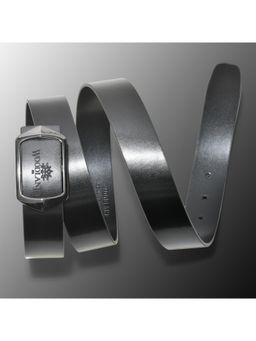 WOODLAND - Men Leather Solid Black Belt