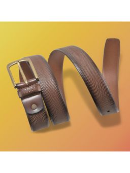 WOODLAND - Men Leather Solid Tan Belt