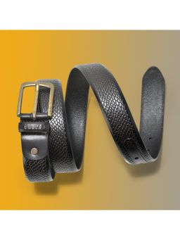 WOODLAND - Men Leather Textured Brown Belt