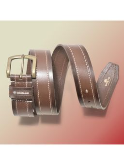 WOODLAND - Men Leather Solid Brown Belt