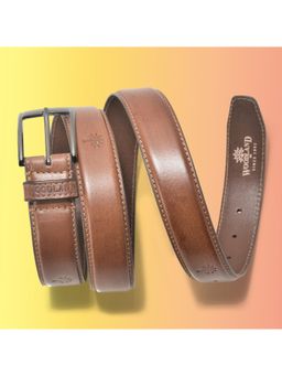 WOODLAND - Men Leather Solid Tan Belt