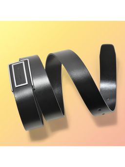 WOODLAND - Men Leather Solid Black Belt