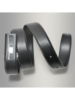 WOODLAND - Men Leather Solid Black Belt