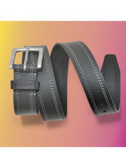 WOODLAND - Men Leather Solid Black Belt