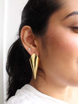 Heena Mittal - Cone Gold Drops Earrings