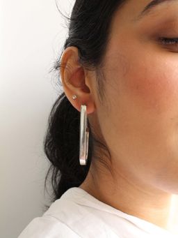 Heena Mittal - Altair Silver Hoop Earrings