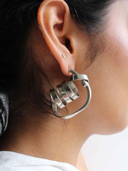 Heena Mittal - Draco Silver Drops Earrings