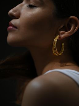 Heena Mittal - Kiara Gold Hoop Earrings