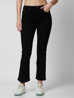 Spykar - High Rise Super Slim Fit Black Jeans for Women