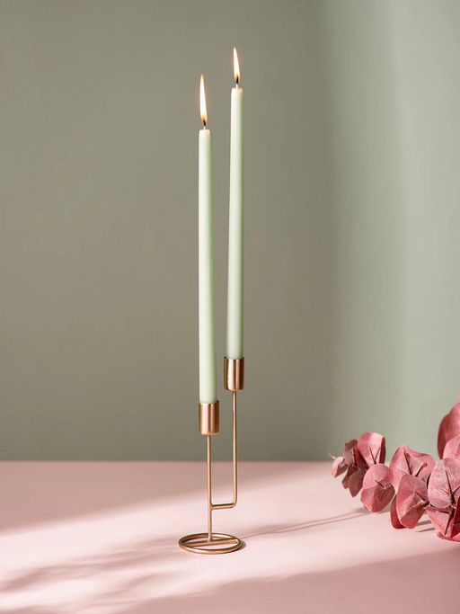 Nestroots Luxurious Radiant Gold Candle Holder