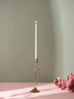 Nestroots - Glamorous Gold: Exquisite Candle Holder