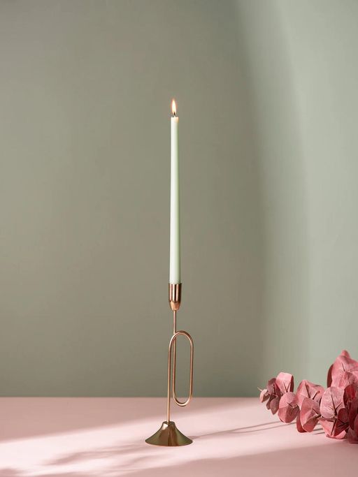 Nestroots Glamorous Gold: Exquisite Candle Holder