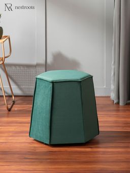 Nestroots - Prism Green Pouf Ottoman