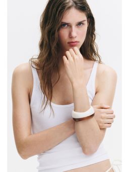 H&M - Women Beige Two-Tone Bangle