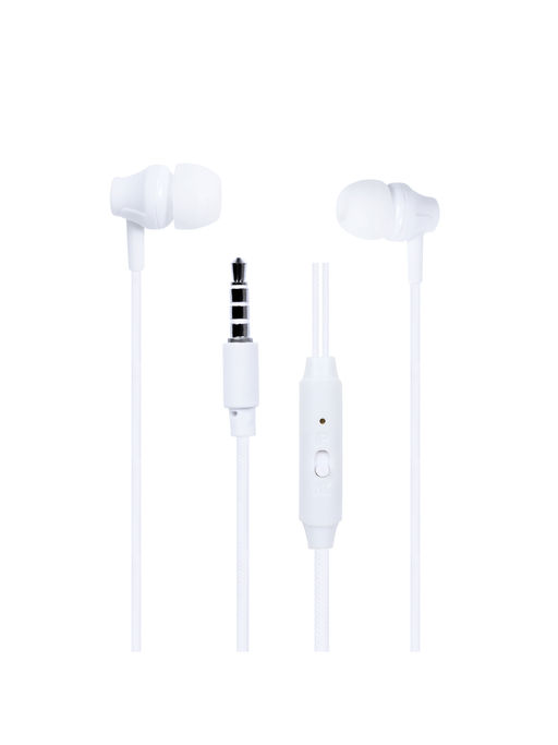 Swagme Superbass IE002 in-Ear Wired Earphones with Mic (White)