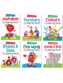 Pegasus - Set of 6 My Very First Colouring Books for 2+ Year Old Kids