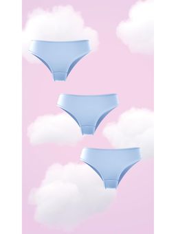 NeceSera - Supima Modal Hipster Nessies Airy Blue (Pack of 3)