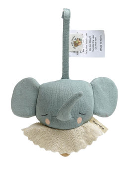 THE BABY TRUNK - Teal Elephant musical Soft Toy (0-36 Months )