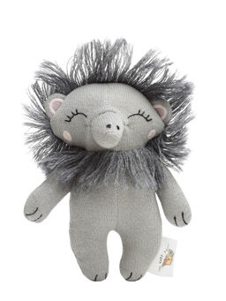 THE BABY TRUNK - Grey Lionrattle Soft Toy (0-36 Months )