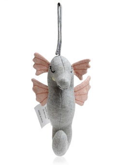 THE BABY TRUNK - Grey Seahorsehangingtoy Soft Toy (0-36 Months )