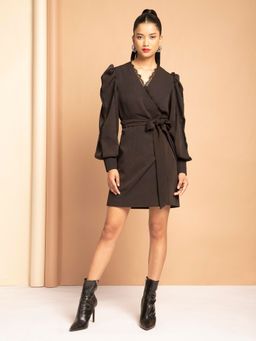 ETE - Nataline 2.0 Black Crepe Mini Dress (Set of 2)