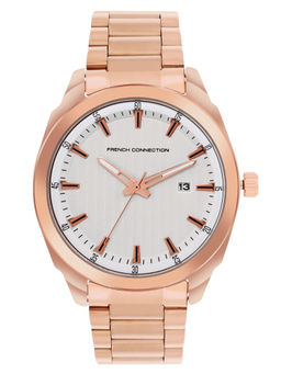 French Connection - Rex Silver Dial Analog Watch for Men- FCN00049A (M)