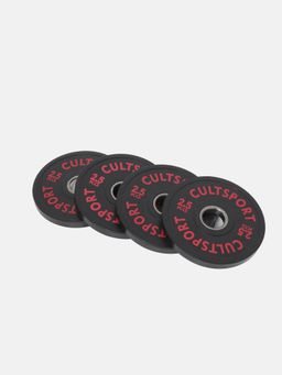 CULT - 2.5Kg Cast Iron Bumper Plate With Rubber Coating (Pack of 4)